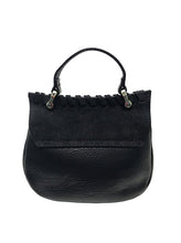 Dome Leather Handbag Black