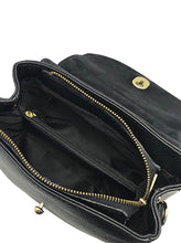 Dome Leather Handbag Black