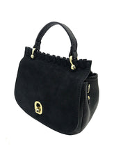Dome Leather Handbag Black